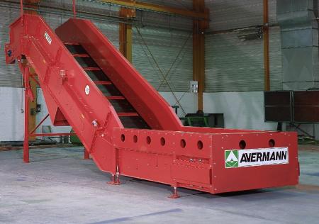Avermann Baler Conveyor in situ